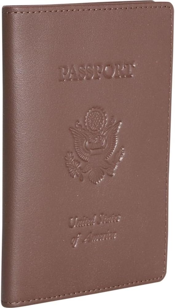 Royce Leather Passport Holder and Travel Document Organizer