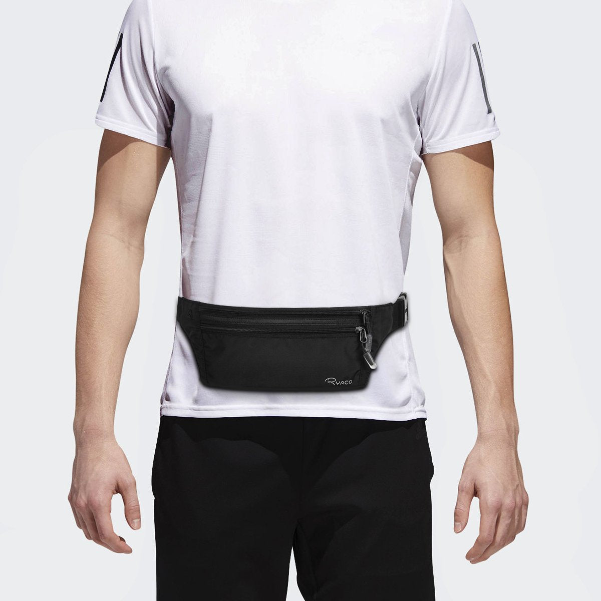 Ryaco Money Belt for Travel, Slim Passport Holder with RFID Blocking Hidden Wallet Travel Pouch