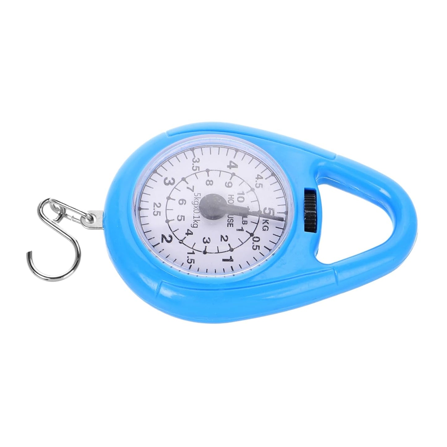 Portable Mini Spring Scale Mechanical Hanging Weight Scale for Luggage Kitchen and Travel Compact 5kg Capacity Easy to Use Hook