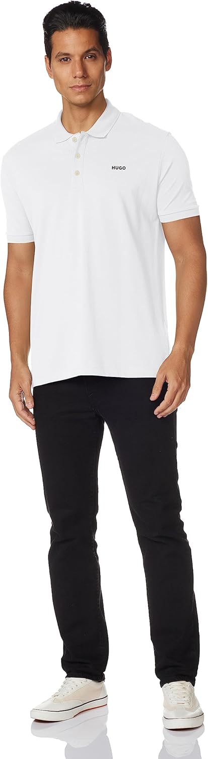 HUGO Mens Regular Fit Logo Short Sleeve Polo Shirt