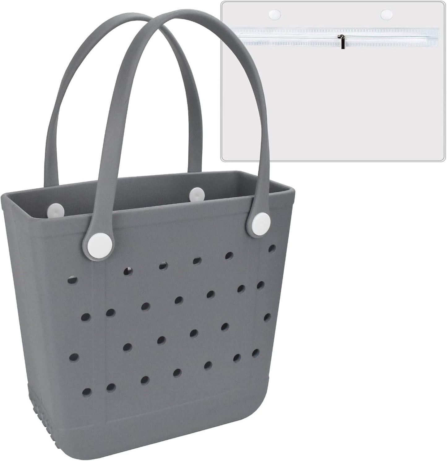 Tote Bag for Women - Large Rubber Beach Bag, Medium Waterproof Sandproof Travel Tote Bags for Beach Outdoor Sports