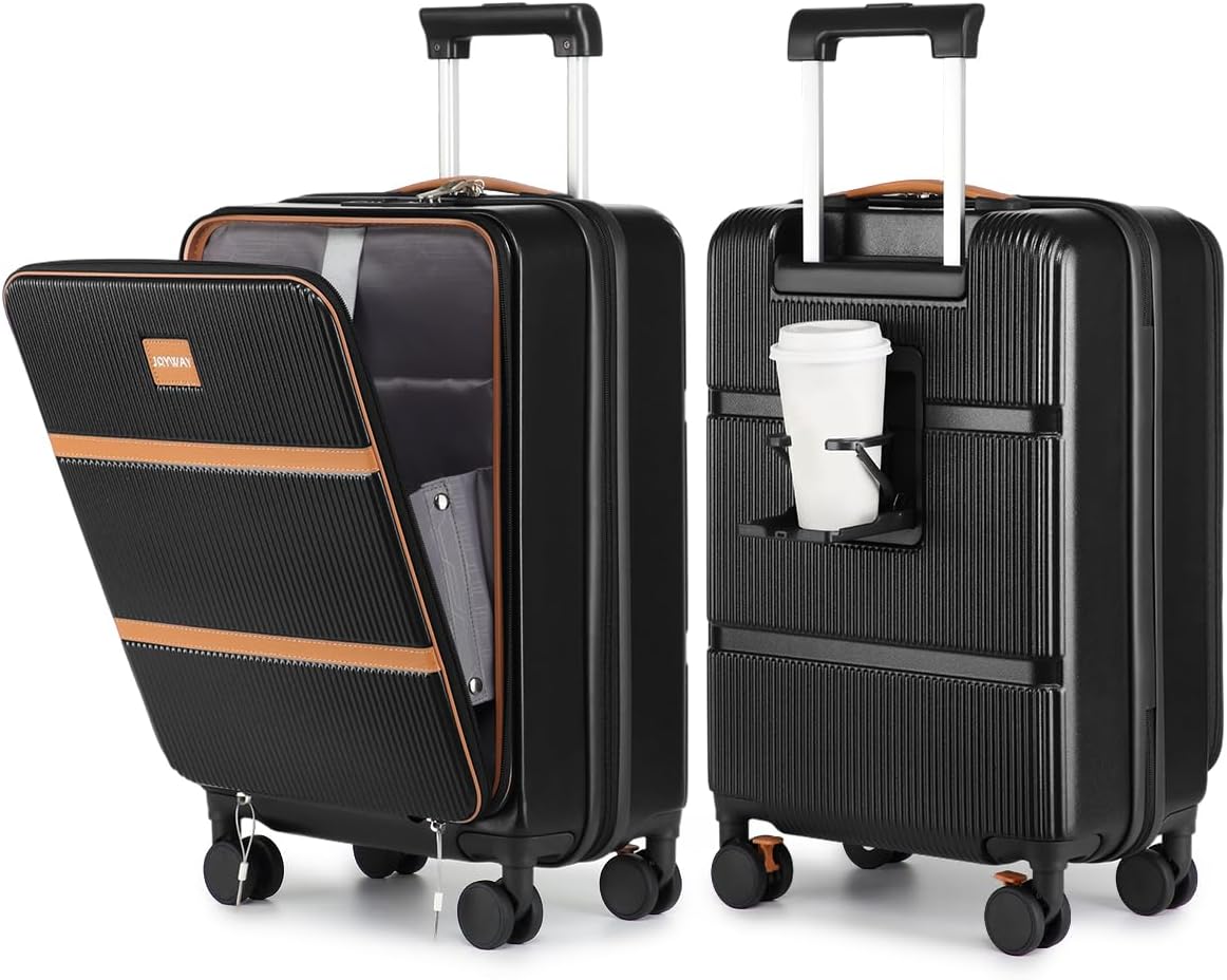 Joyway Carry on Luggage Airline Approved with Front Pocket, Hardside 20 Inch Travel Luggages with