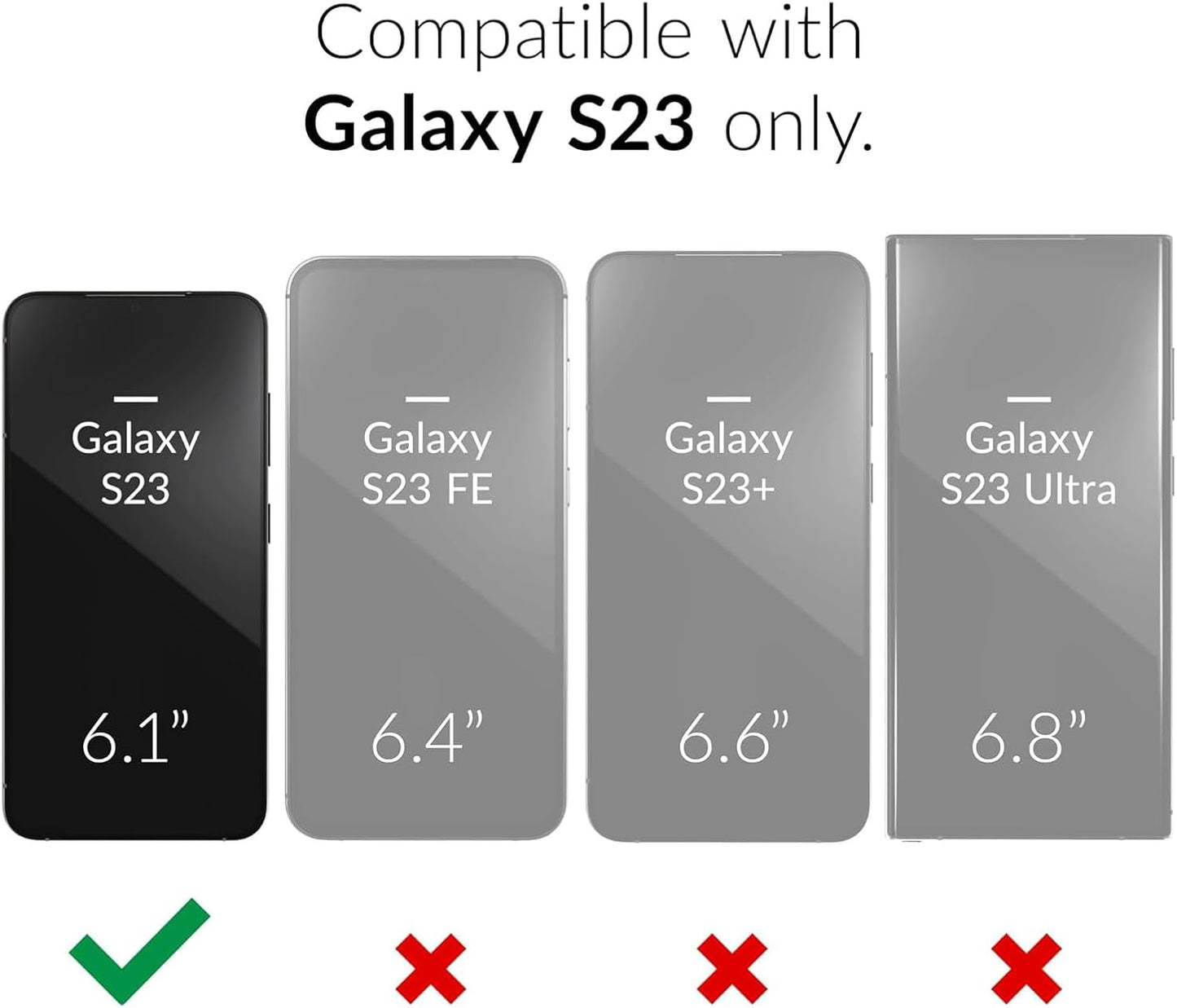 Battery Case for Galaxy S23,[10000mAh] Large Capacity Slim Portable Protective Fast Charging Case Battery Case Compatible with Galaxy S23(6.1inch) Wireless Charging Case with Carplay-Black