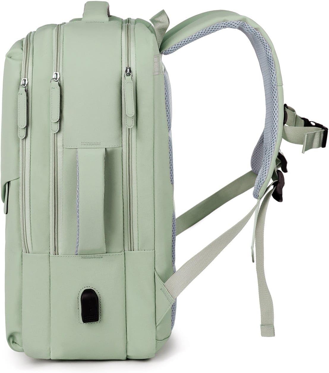 SAHARA - Multi-Compartment Travel & Laptop Backpack with USB Charging Port for Laptops up to 16-inch, Green, (LT00102)