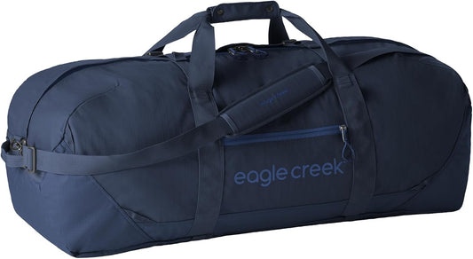 Eagle Creek No Matter What Duffel Bag - Eco Friendly Duffel for Sustainable Travel - Adjustable Shoulder Strap - Multiple Carry Options - Easy to Store - Atlantic Blue - 90L
