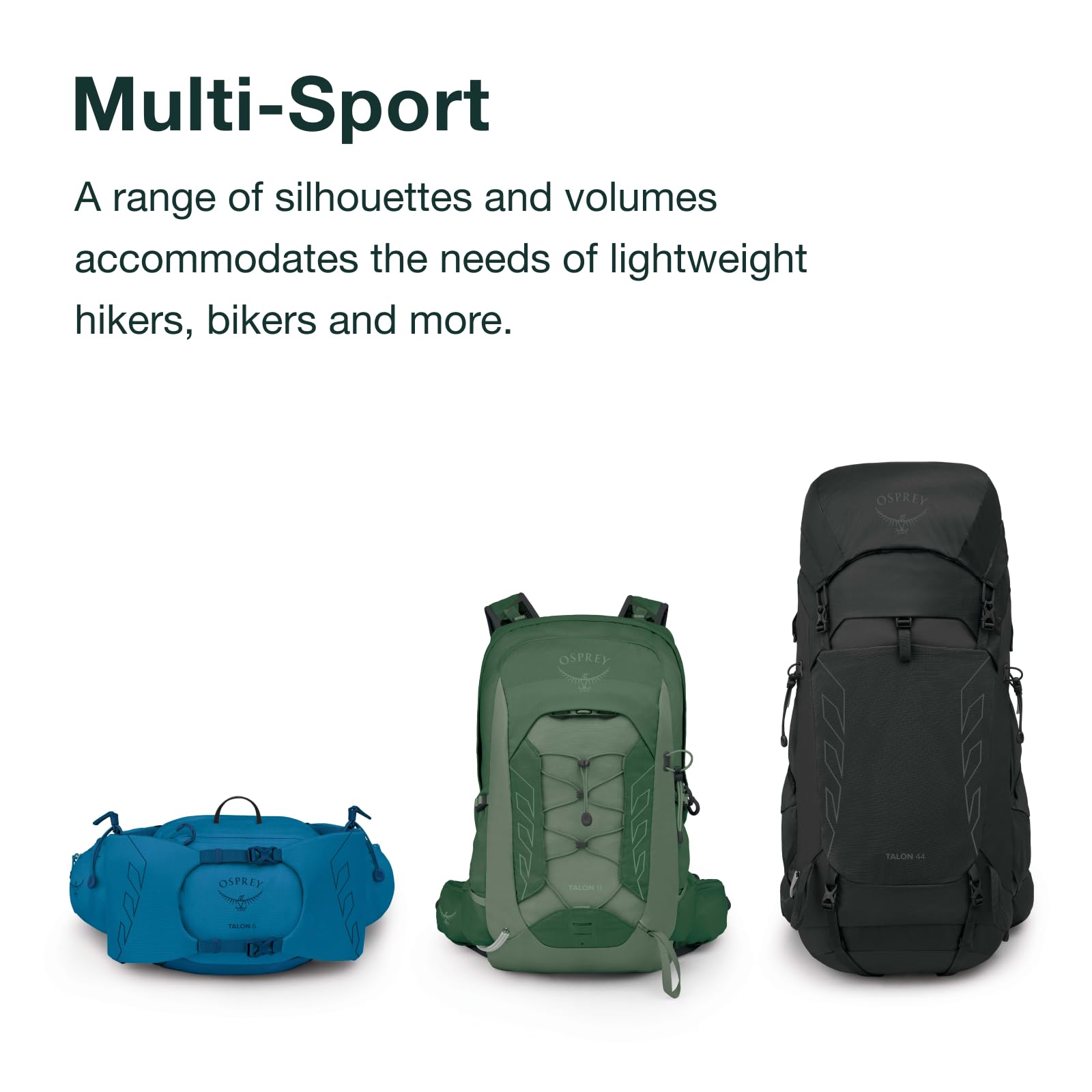 Osprey Talon 22L Men's Lightweight Hiking Backpack - Small Daypack for Travel & Camping, Phantom