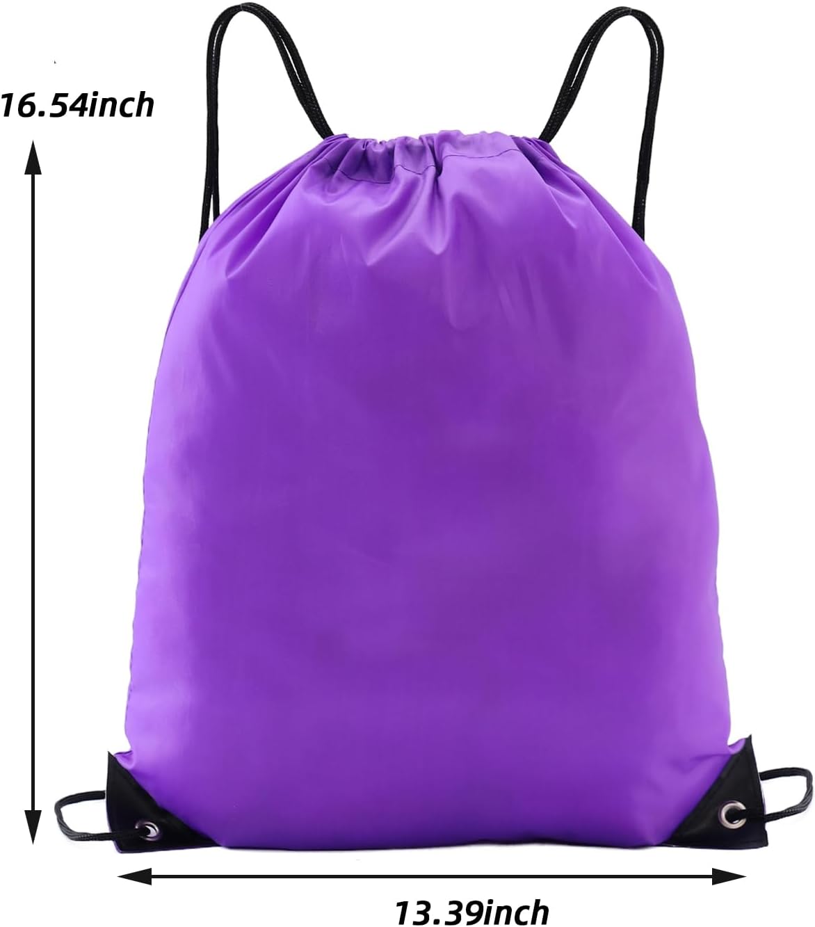 50 Pcs drawstring backpack,multi functional drawstring bag Bulk,Draw String Bags,Cinch Bag essential for gym travel, nunisex, loose and portable (50, Purple)