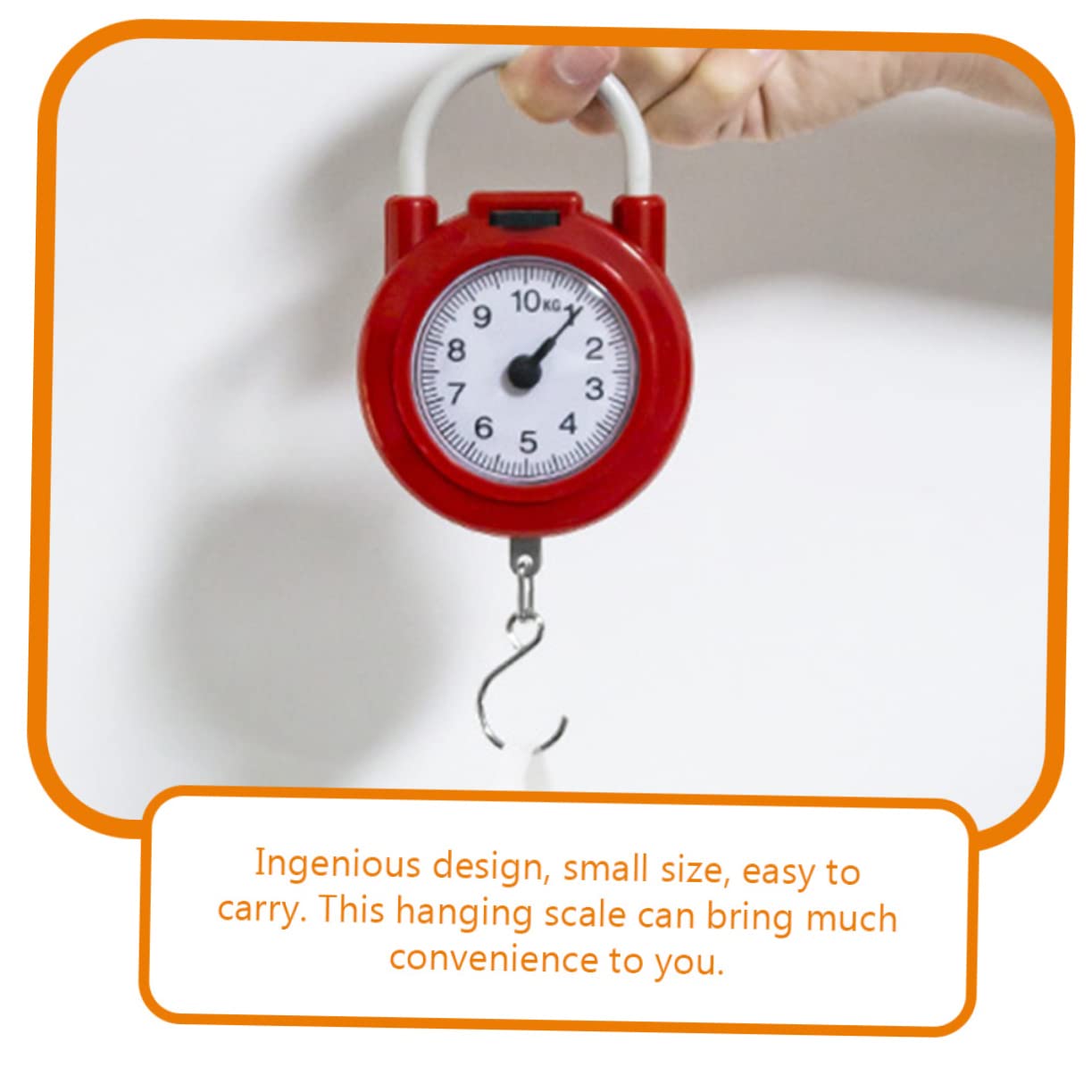 Hanging Scale Spring Dial Weight Scale High Accuracy Compact for Travel Luggage Hook for Travel Grams