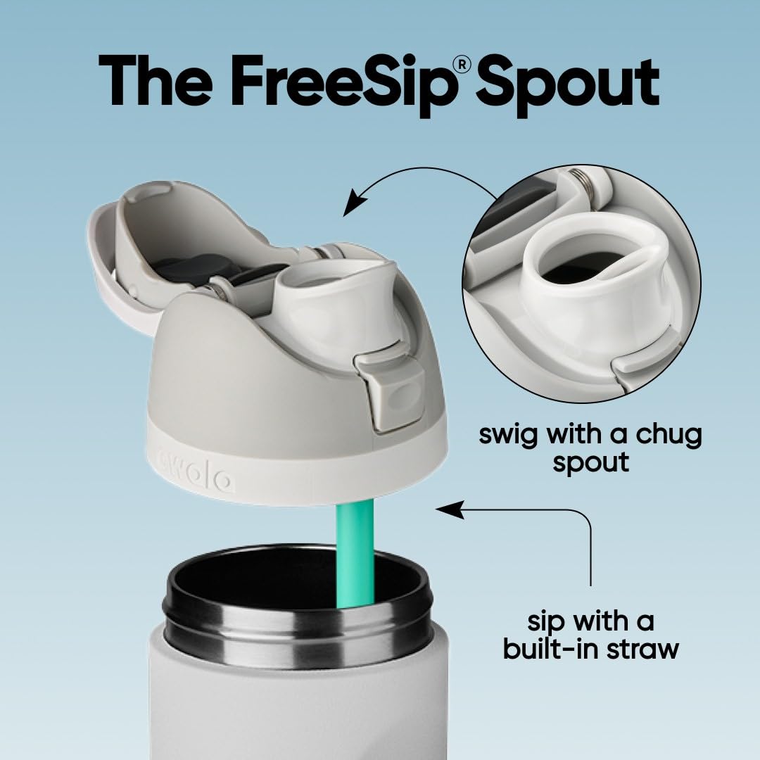 Owala FreeSip Stainless Steel Water Bottle 24 oz Denim