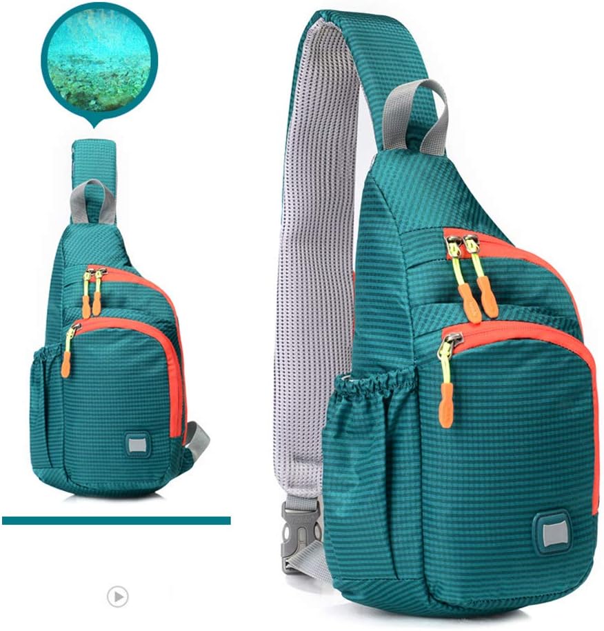 Peicees Small Sling Backpack Waterproof Unisex Shoulder Bag Chest Crossbody Daypack
