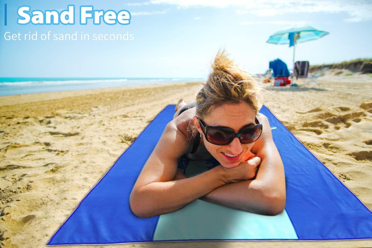 2 Pack Microfiber Lightweight Beach Towel 71"x32" Oversized Extra Large Thin Sand Free Towels