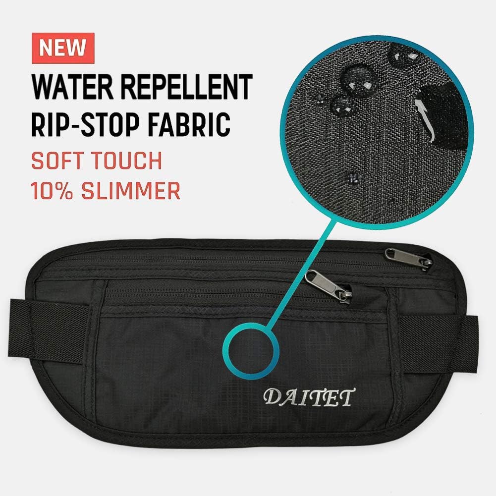 DAITET Crossbody Fanny Pack for Men&Women,Large Waist Bag & Hip Bum Bag with Adjustable Strap for Outdoors Workout Traveling Casual Running Hiking Cycling