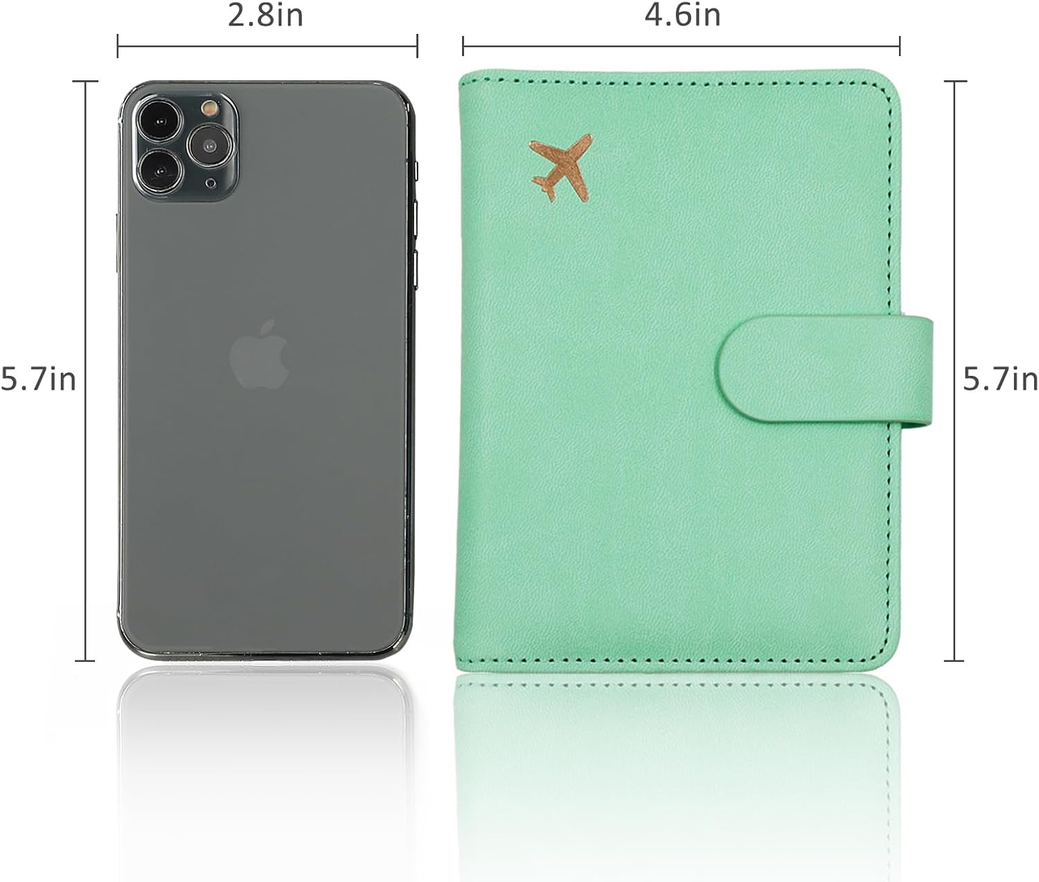 Melsbrinna Premium Leather Passport Holder Covers Case, Waterproof Rfid Blocking Travel Wallet