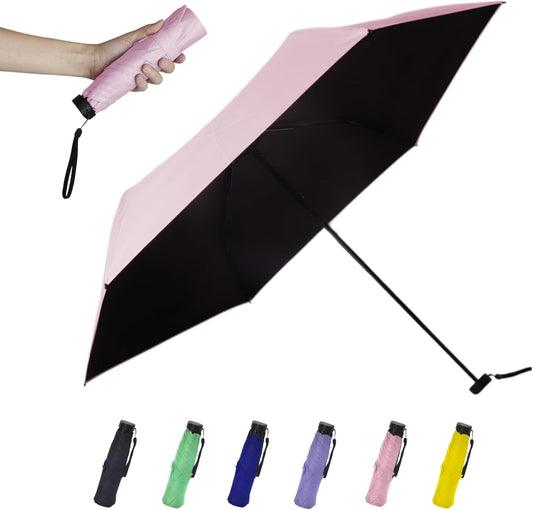 SoulRain 42" Travel Sun & rain Umbrella, Lightweight Windproof Umbrella, Portable Lightweight Compact Parasol with 99% UV Protection for women and men