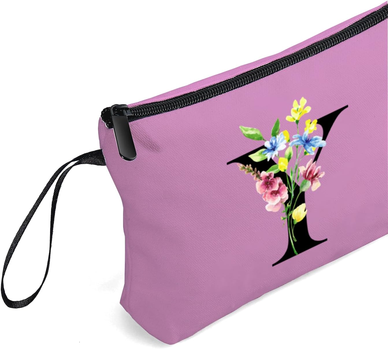 Appreciation Initial Monogram Gifts for Sisters from Sister Employees Team Bride Womens Unique Mom Personalized Makeup Cosmetic Bag with Mirror Mothers Day Christmas Graduation Y