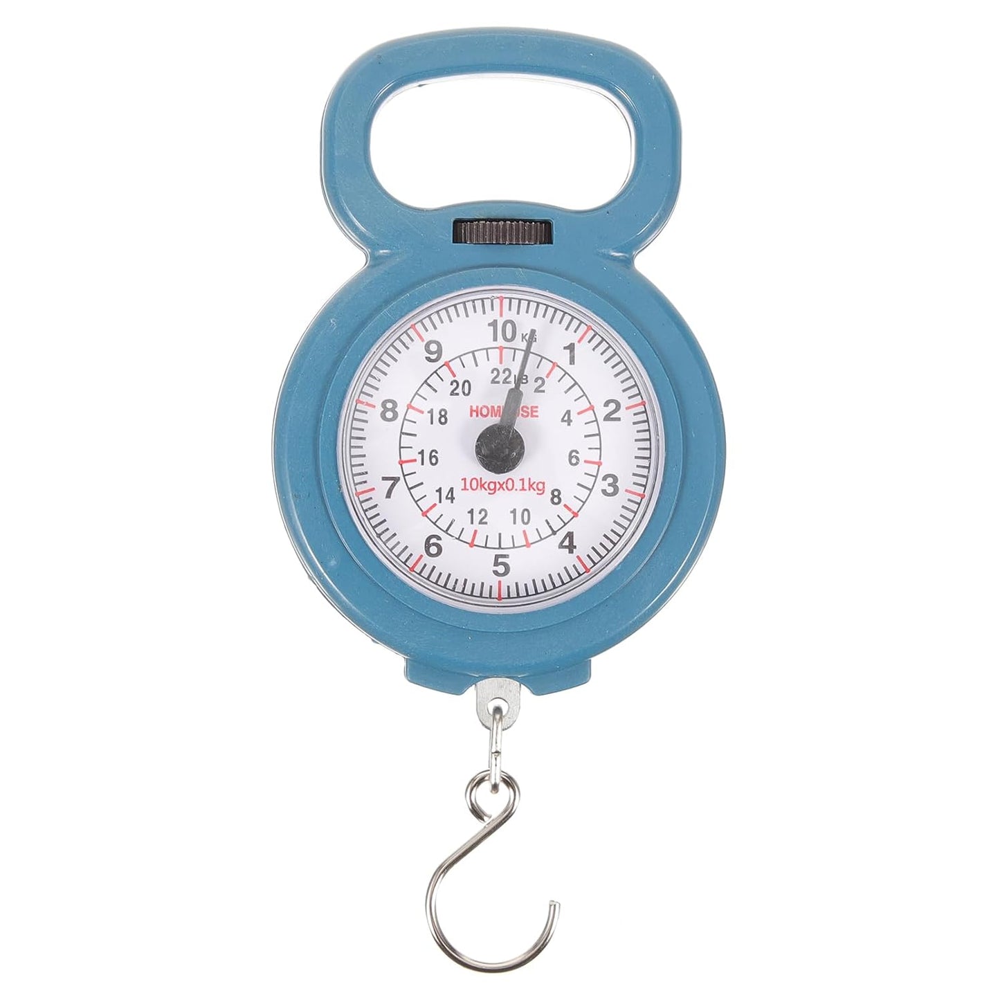 Luxshiny 1pc Fishing Weight Scale 10kg Luggage Suitcase Scale Bike Weight Hanging Produce Food Portable Metal Hand Crane (Blue Red Green, Random Color)