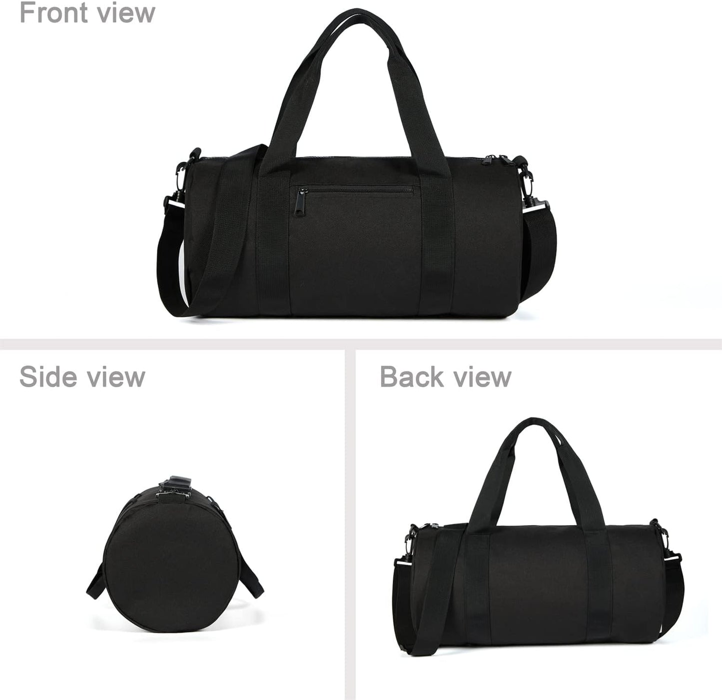 Small Gym Bag Duffel Bag for Women Men Fitness Sports Bag Workout Adjustable Detachable Shoulder Strap Lightweight Carry on Travel Duffle Bag