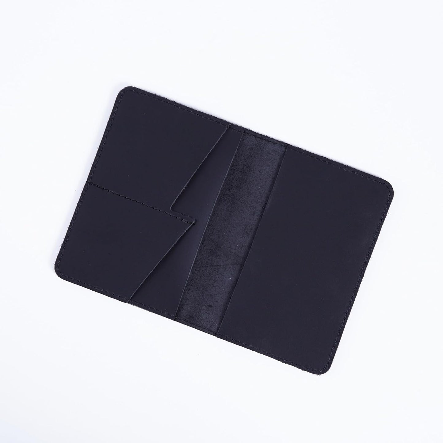 INCARNE Passport Cover - Travel Passport Wallet - Leather Passport Holder for Men Women Family with Card Slots & Note Compartmen - Sleeve Protector - Genuine Leather - Vintage Black