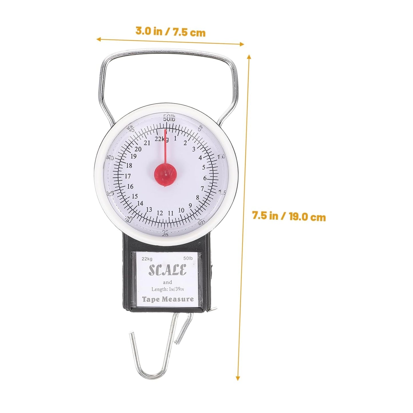 HANABASS Hanging Scale for Luggage Portable Analog Scale LCD Screen Lightweight Easy to Carry