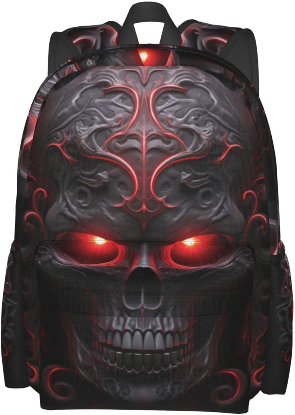 Skull Backpack School Bag Lightweight Bookbag Laptop Travel Daypack For Kids Girls Boys Teens