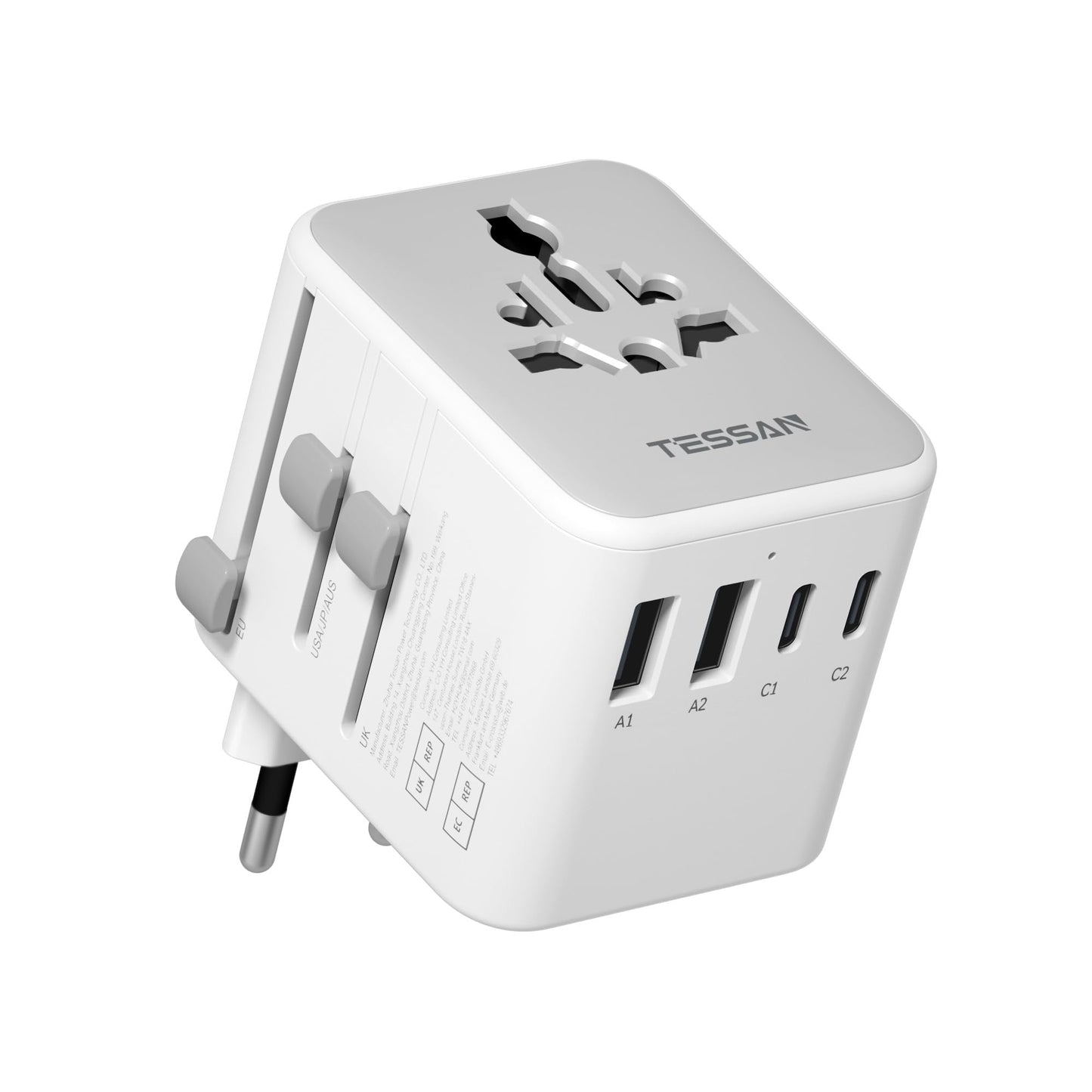 TESSAN Universal Travel Adapter, International Power Adapter