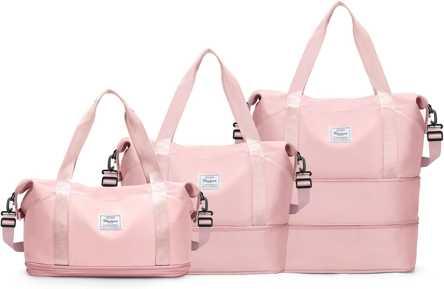 Travel Duffel Bag, Sports Tote Gym Bag, Shoulder Weekender Overnight Bag for Women