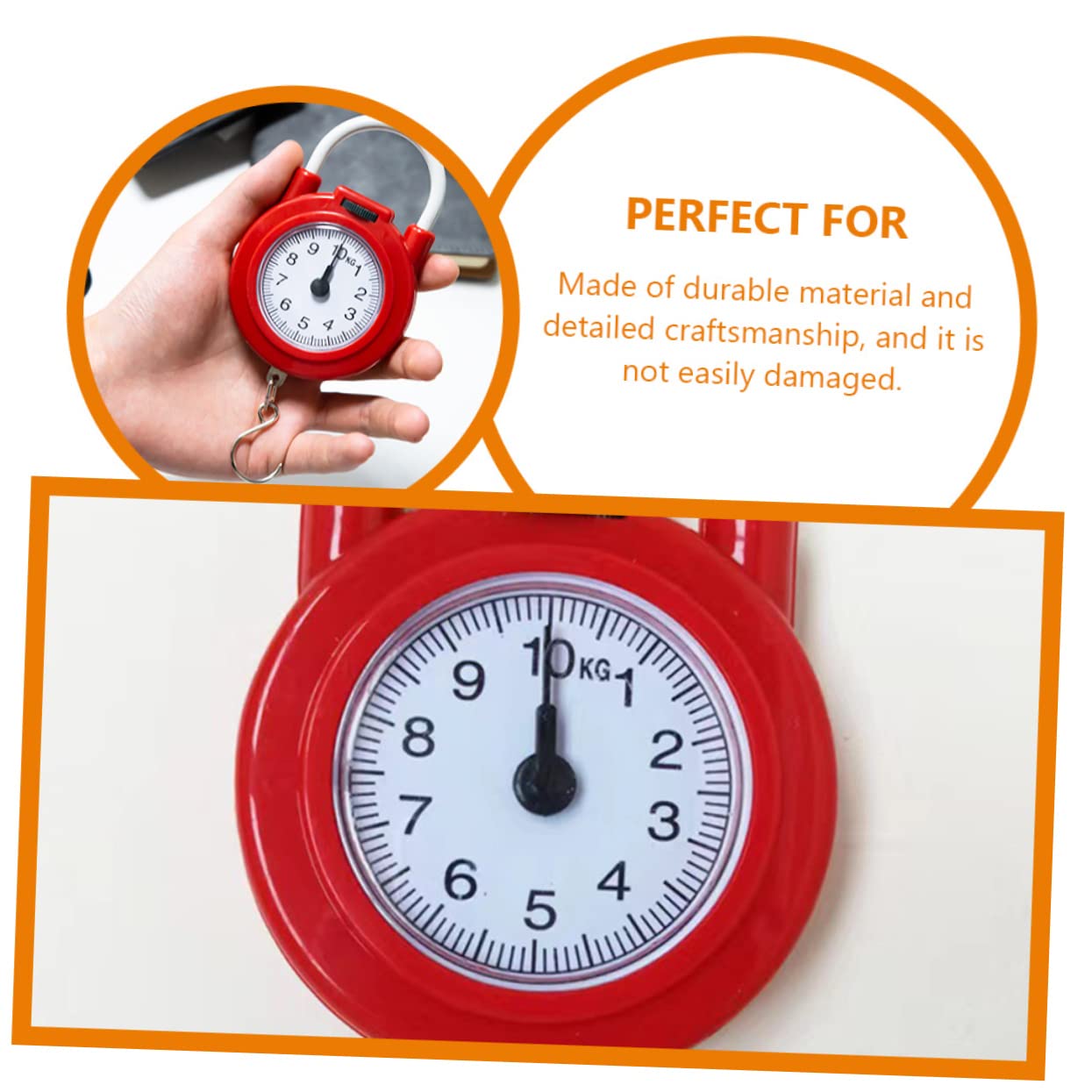 Portable Digital Luggage Scale for Travel Suitcase Scale Easy to Use Hook for Fishing Tools