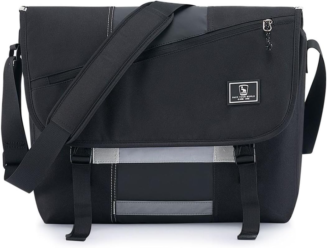 OIWAS Messenger Bag for Men, 15.6 Inch Laptop Crossbody Bags Women Casual Satchel Shoulder Bag College Travel Office Briefcase