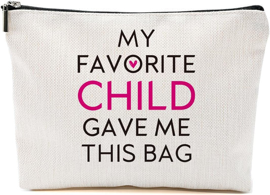 Gifts for Mom Funny Makeup Bag Gifts for Mom from Daughter Moms Cosmetic Bag Mama Mother Gift, Mother's Day Christmas Birthday Gift, Makeup Pouch Zipper Bags, Organizer, Cosmetic Pouch