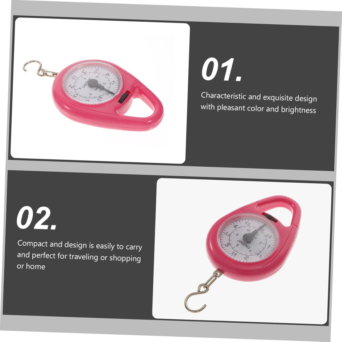 Grams Scale Handheld Scale Luggage Scale Portable Hanging Scale Lightweight for Travel Design Random