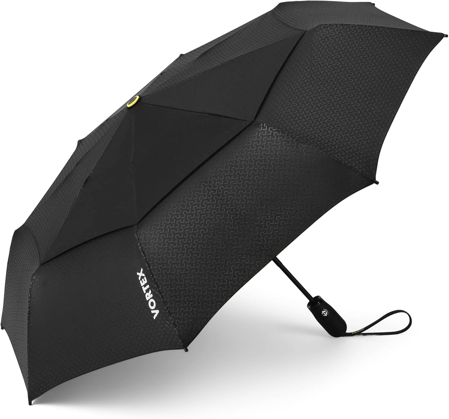 ShedRain Vortex Automatic Compact Folding Windproof Travel Umbrella – Rain & Windproof Vented Double Canopy – Protect from Rain, Sun & Wind - Wind Tunnel Tested to 75 mph