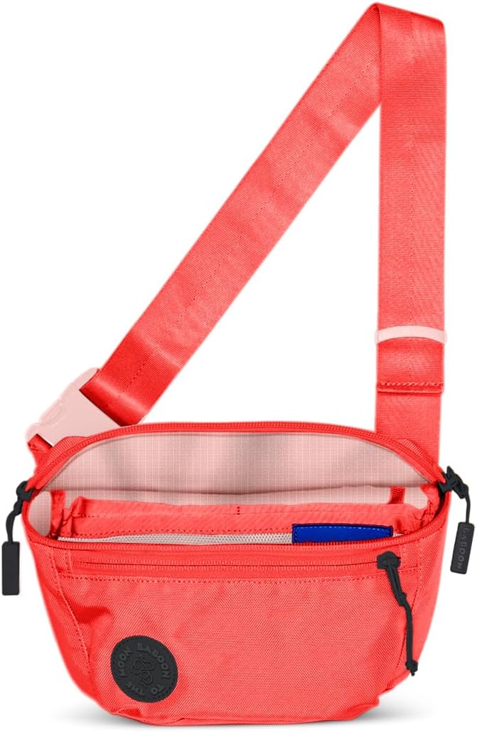 Baboon to the Moon Fanny Pack - Trendy, Compact, Water-Repellent Waist Bag in Multiple Colors and Sizes for Men and Women (Neon Punch, Full Size (3L))