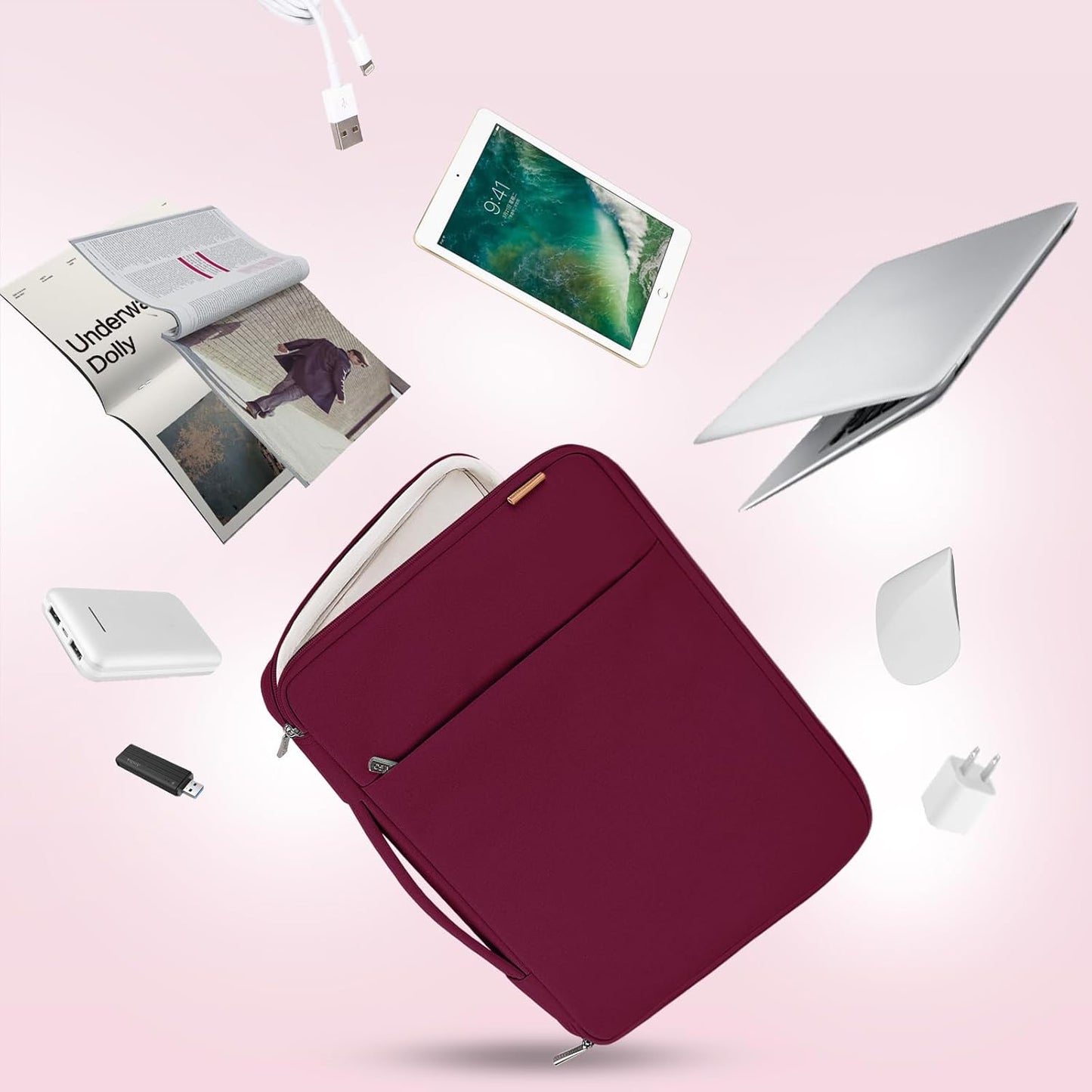 DOMISO Laptop Case Laptop Sleeve Cover for 14 inch MacBook Pro M4/M3/M2/M1 Pro/Max, Compatible with