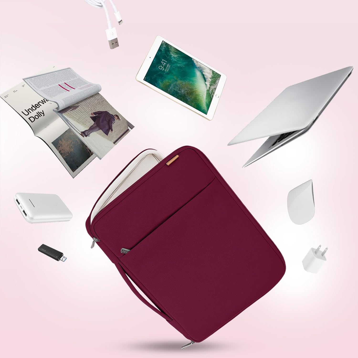 DOMISO Laptop Case Laptop Sleeve Cover for 14 inch MacBook Pro M4/M3/M2/M1 Pro/Max, Compatible with