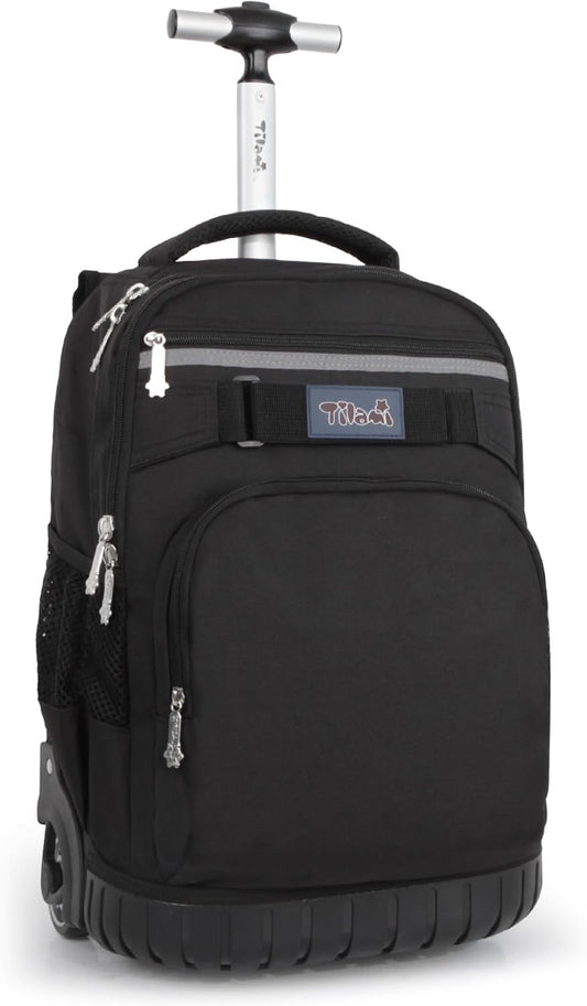 Tilami Rolling Backpack 18 inch Boys and Girls Laptop Backpack