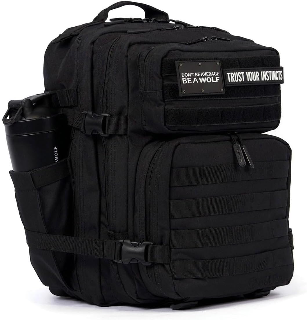 WOLFpak 35L Backpack Meal Prep Management (Alpha Black) Lunch Box, Cooler, Travel, Insulated Bag, Daypack