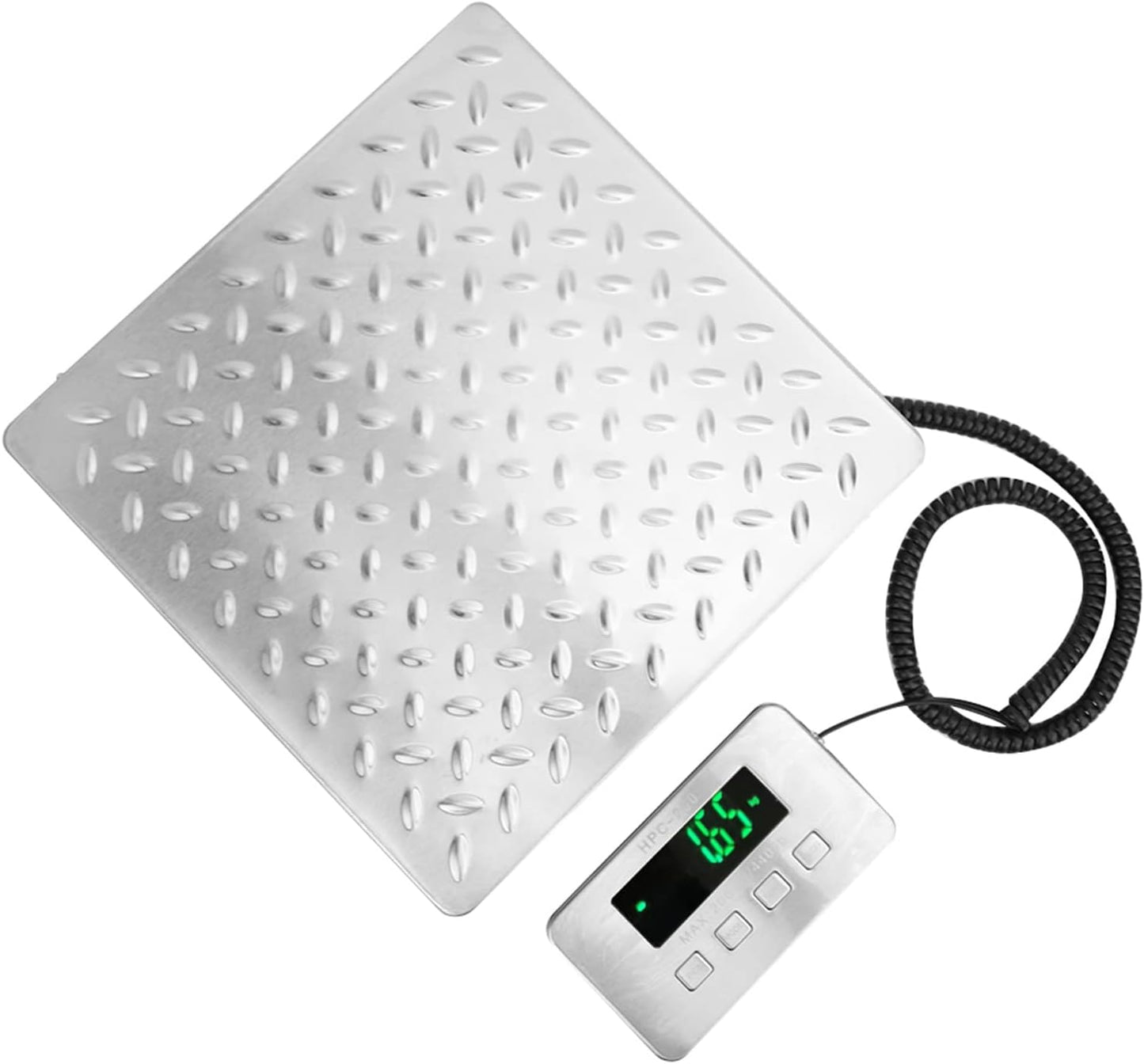 EVTSCAN 200kg / 0.05kg Stainless Steel Double Range Express Luggage Baggage Weighing Electronic Scale