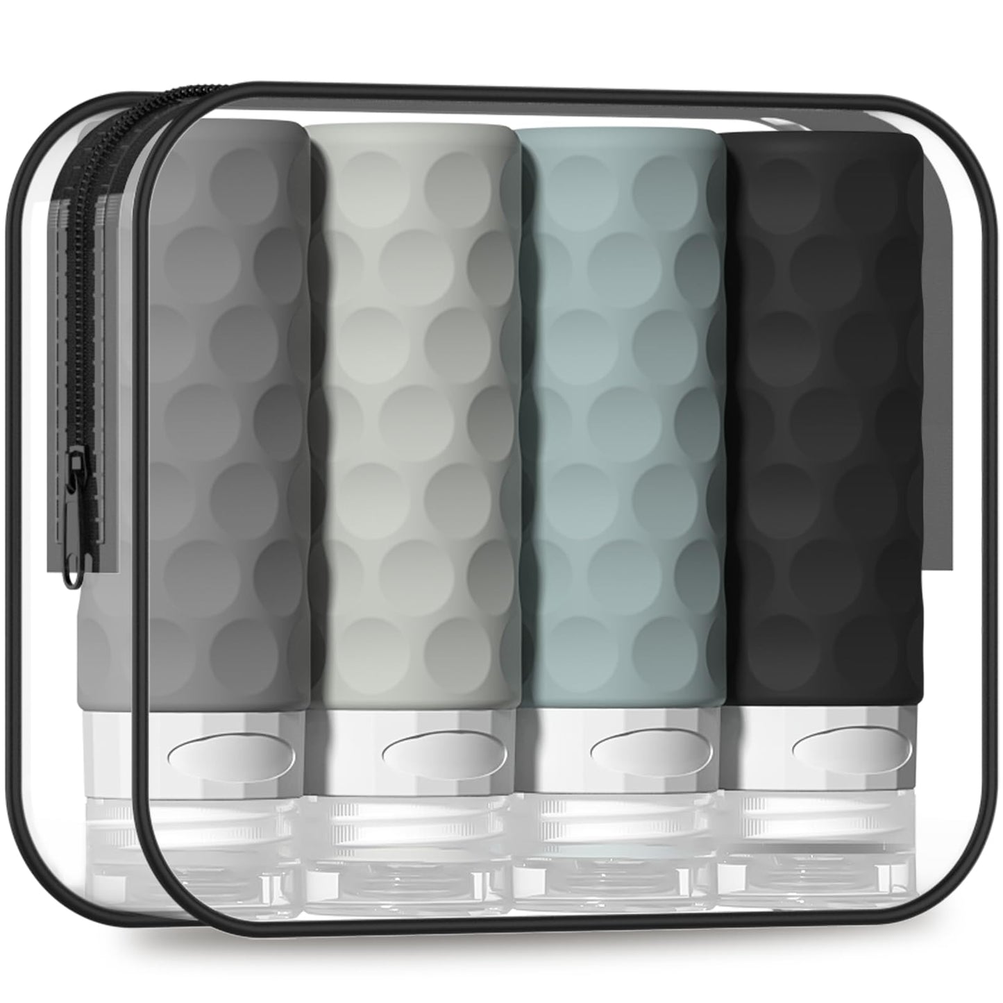 Silevoler Travel Bottles for Toiletries, Silicone Travel Size Containers