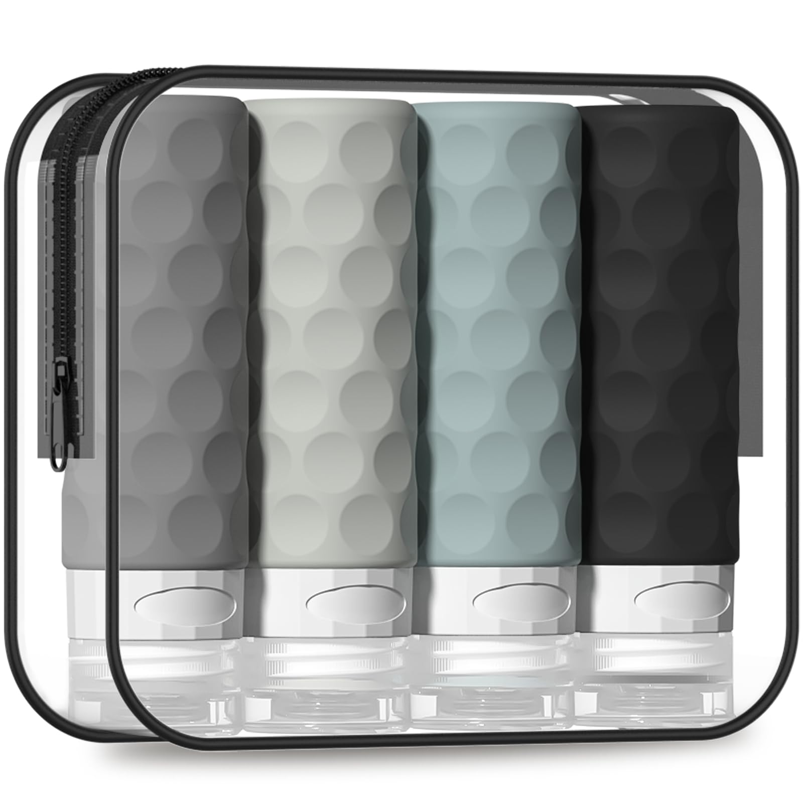 Silevoler Travel Bottles for Toiletries, Silicone Travel Size Containers
