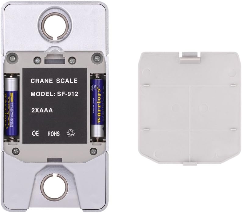Klau Digital Hanging Scale High Precision Sensor 300 Kilogram / 600 Pound Industrial Crane Scale Silver for Farm Factory Hunting Outdoor