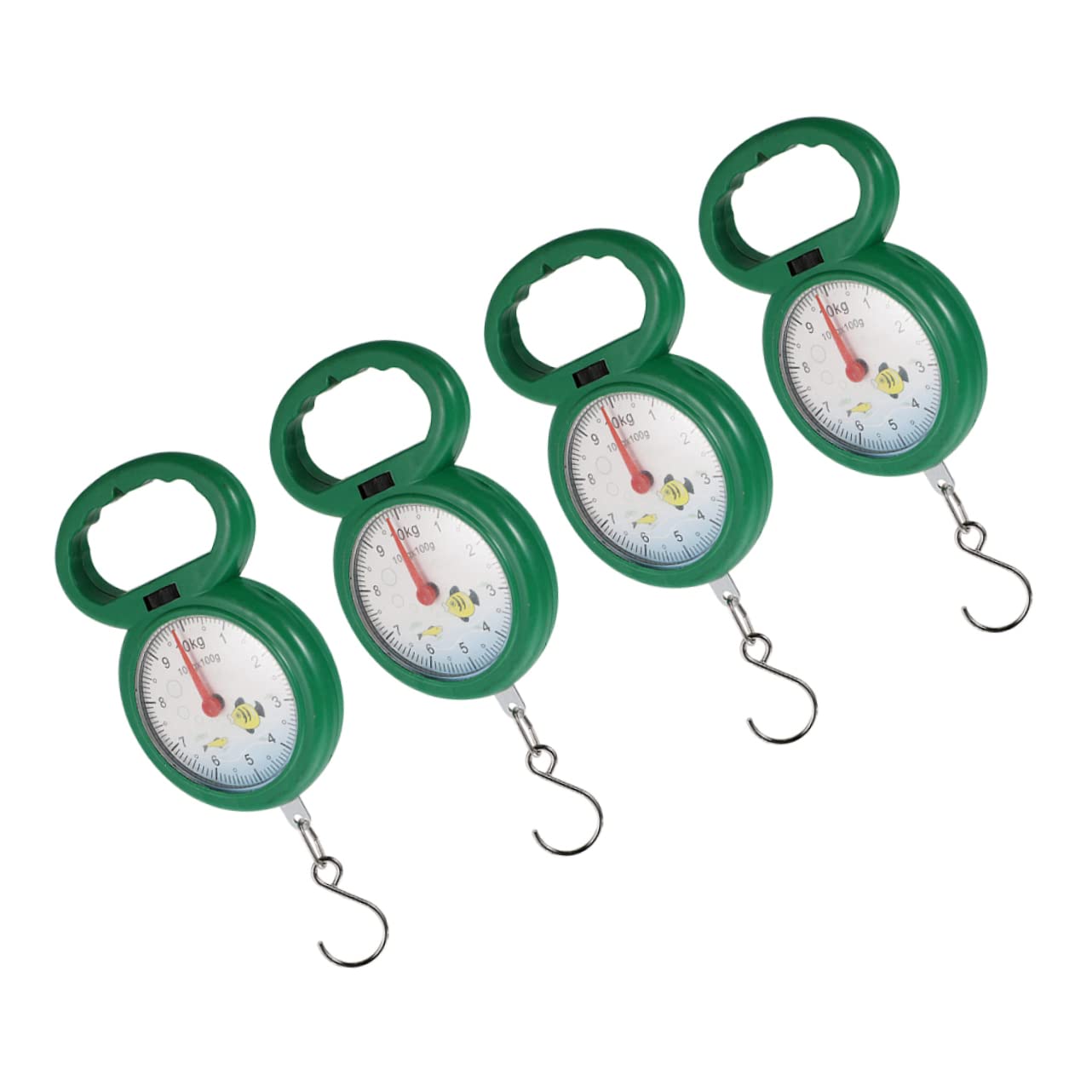 4pcs Hanging Scale Weight Scale for Luggage Baggage Hook Handheld Random Color