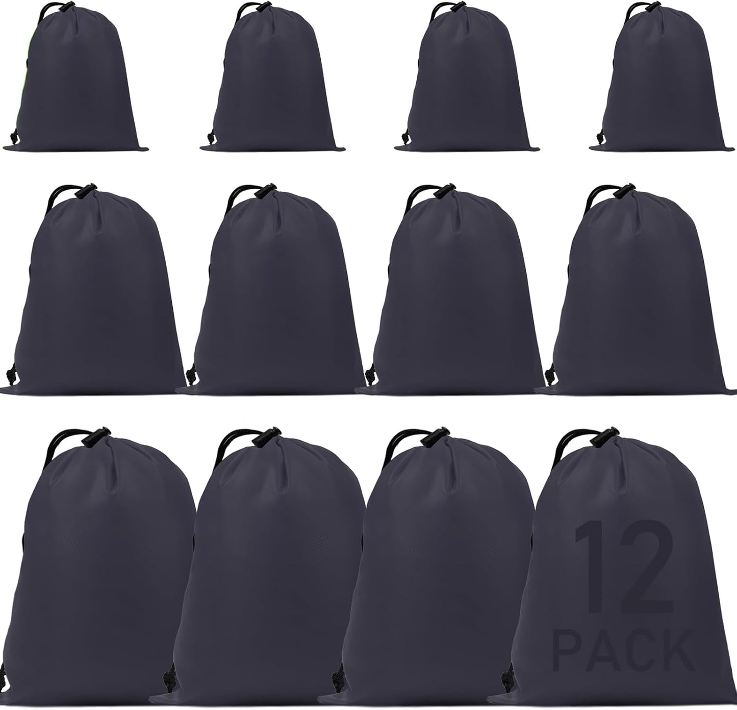 iMucci Upgrade Waterproof Drawstring Bag Sack Nylon Bag Ditty Bag for Gym Traveling, Hiking, Yoga