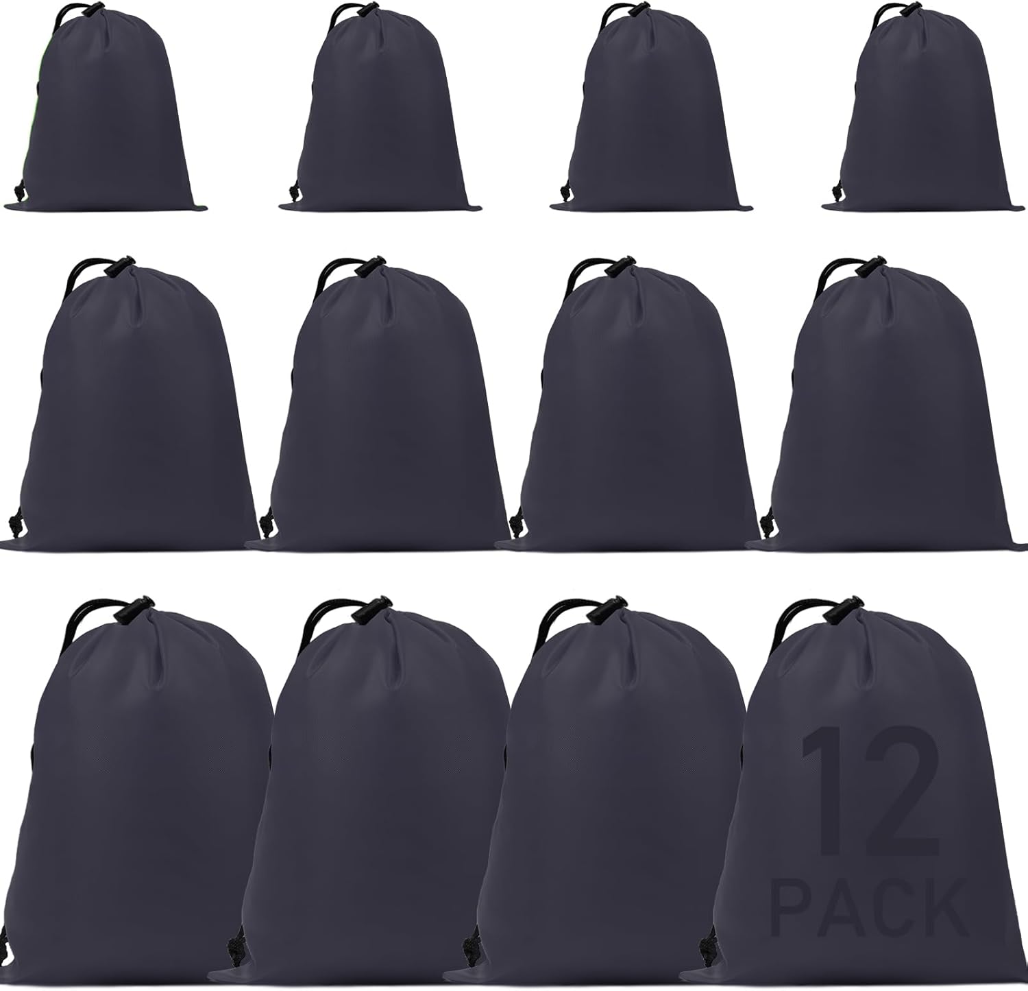 iMucci Upgrade Waterproof Drawstring Bag Sack Nylon Bag Ditty Bag for Gym Traveling, Hiking, Yoga
