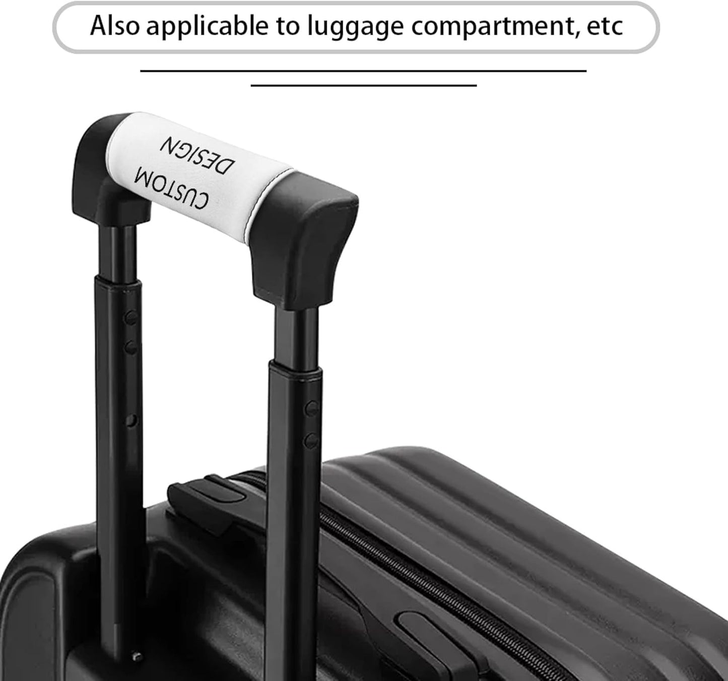 Personalized Design Luggage Handle Wraps for Suitcase,Custom Design Luggage Identifier Grips Protector Suitcase Protective Handle Cover Set of 2 Pcs
