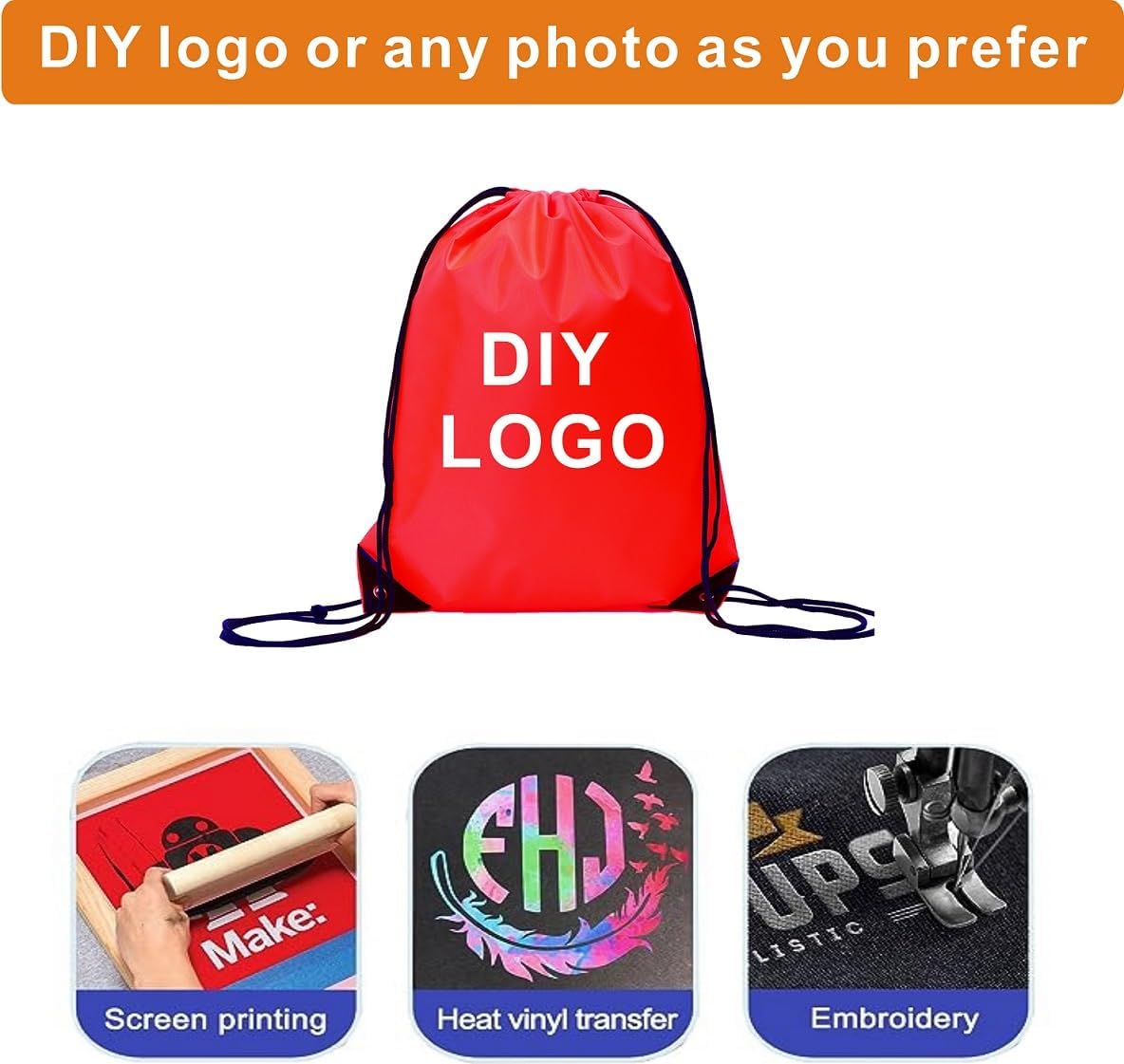Drawstring Backpack Bulk 40Pcs Draw String Backpack Bags DIY Gym Sports Traveling Yoga Cinch Bag Sackpack Drawstring(red)