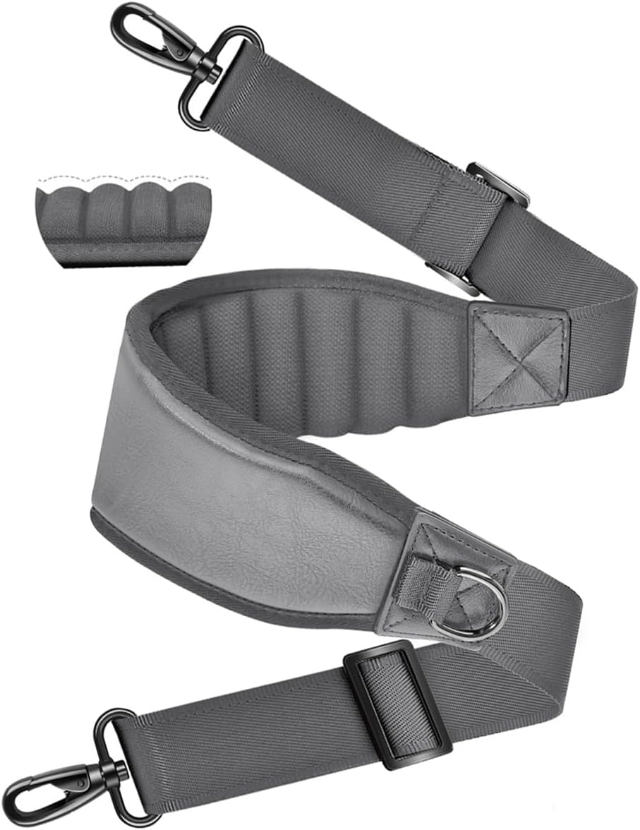 ZINMARK Shoulder Strap 79" with Fixed Pad and Dual Balance Buckles and Swivel Metal Hooks for Travel Bag and Most Bags