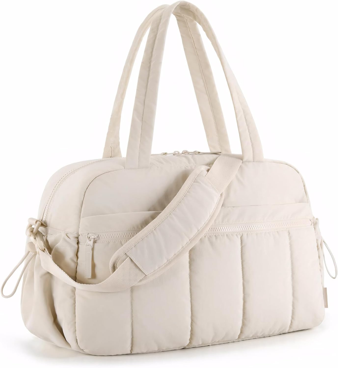 Duffle Bag for Travel Lightweight Carry on Weekender Duffel Bag Crossbody Bags for Women Water Resistant Beige