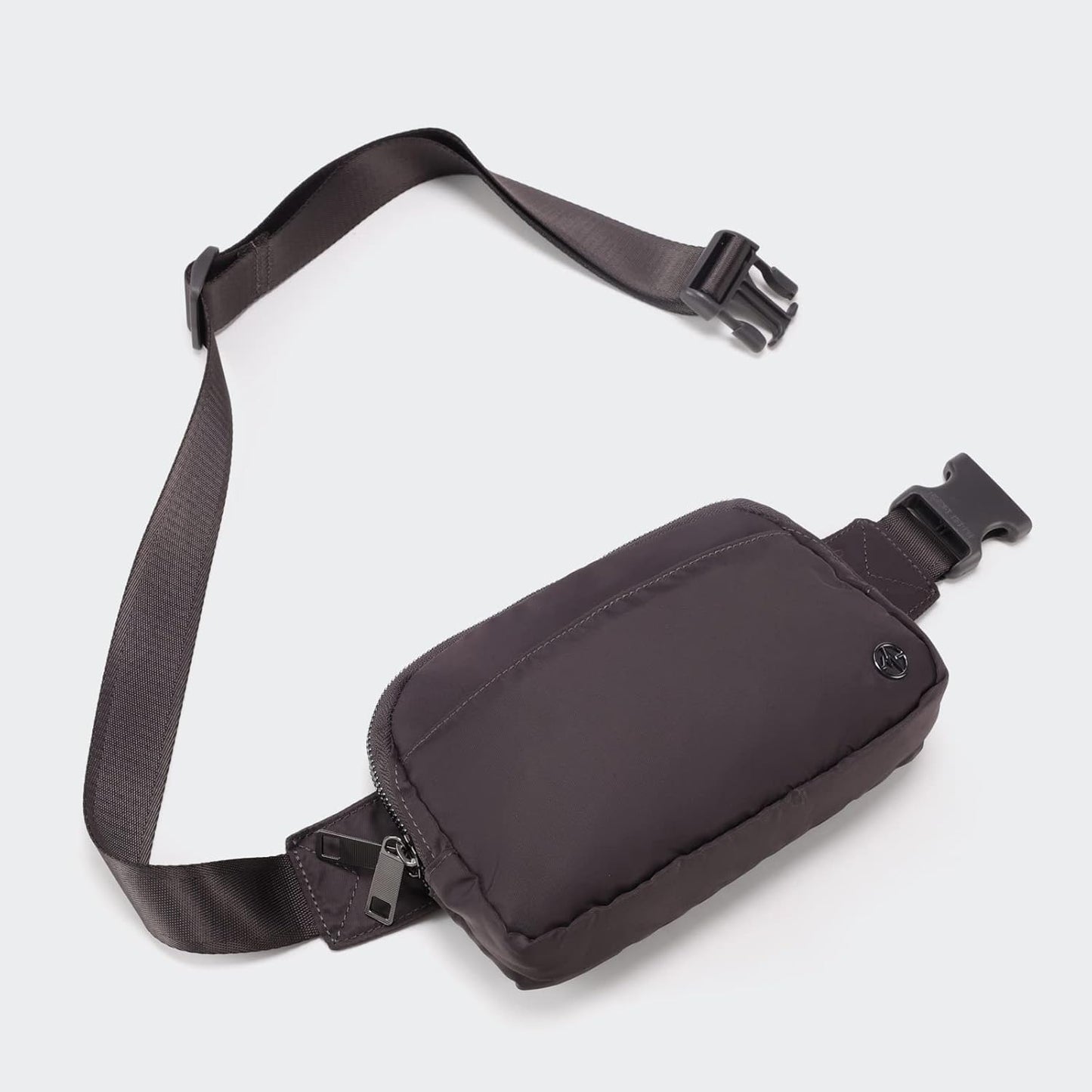 Pander Everywhere Belt Bag for Women, 5 Zipper Pockets Nylon Crossbody Fanny Pack Purse (Dim Grey)