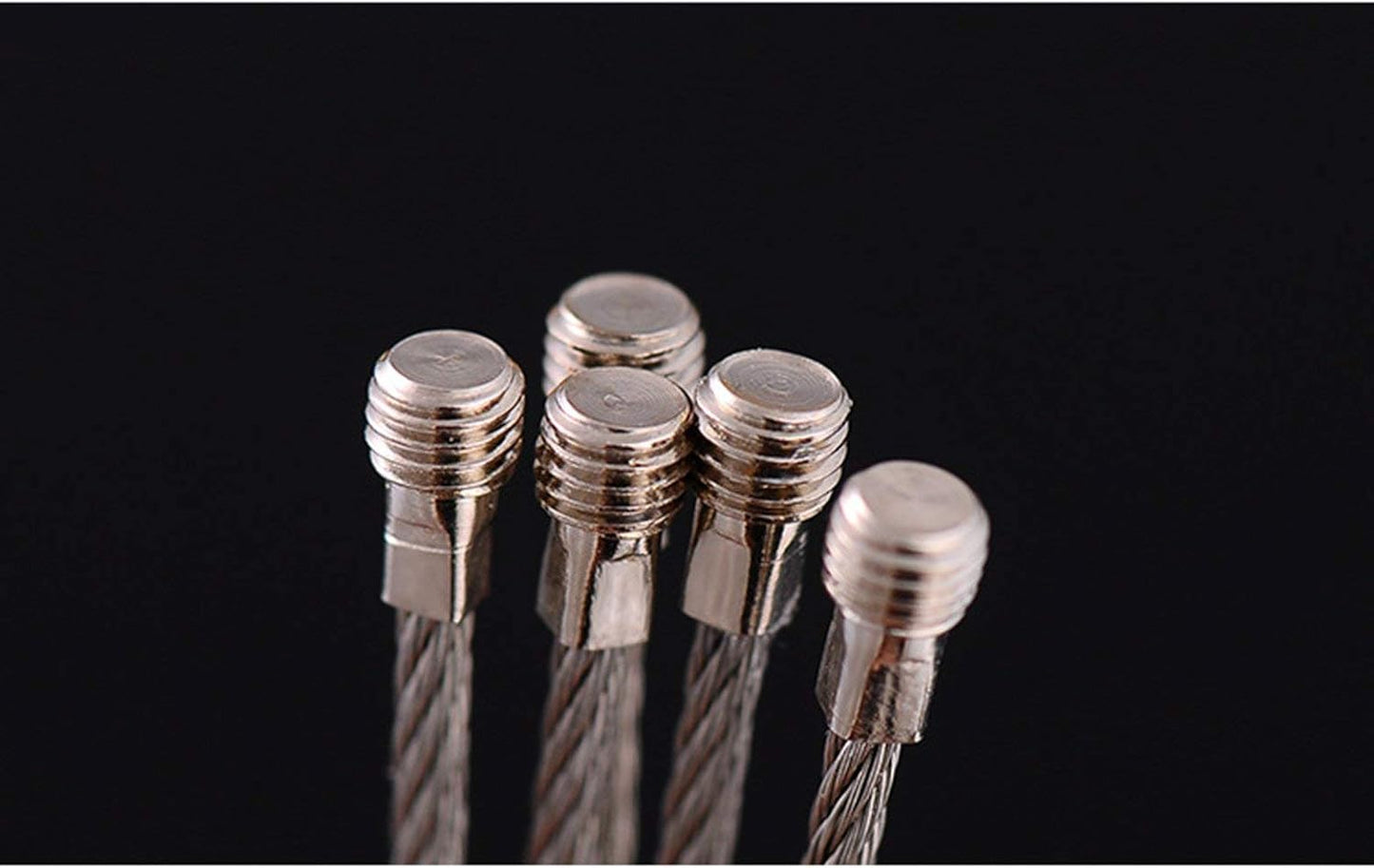 20pcs Stainless Steel Wire Keychains Aircraft Cable Cable Key Ring for Hanging ID Tags or Luggage Tags,6.3 inch 2mm
