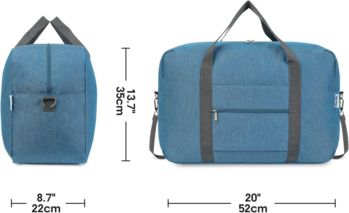 For United Airlines Foldable Carry on Bag 22x14x9 Travel Duffel Bag Packable luggage Duffle for
